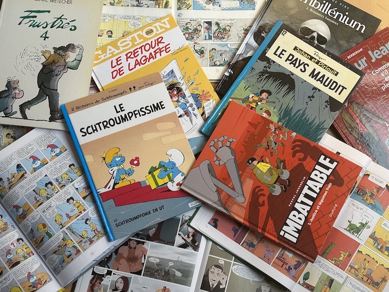 photo de plusieurs bandes dessinées
